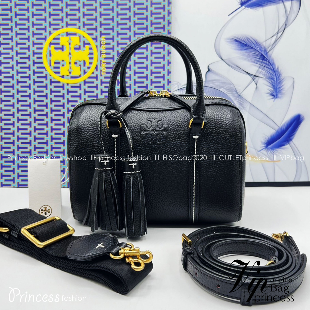 Tory Thea Mini Web Satchel Crossbody Bag  / Tory keepall พร้อมส่ง กระเป๋าสะพายทรงหมอนขนาดกลางกำลังน่