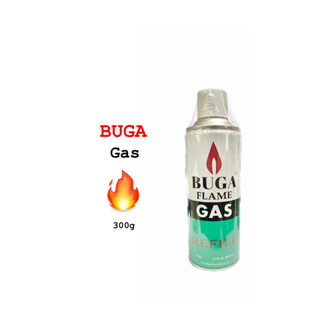 แก๊สกระป๋อง สำหรับเติมไฟแช๊ค BUGA GAS 300g. (ราคาต่อกระป๋อง)