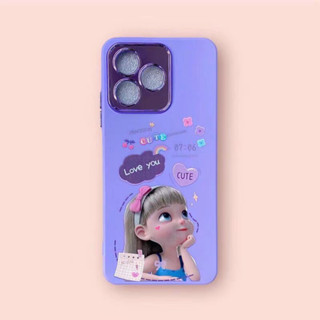 เคสกำมะหยี่ ลายการ์ตูน สำหรับรุ่น Samsung A14 A34 A54 A24 กันเลนส์กล้อง