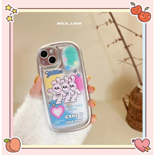 🐱‍🐉จัดส่งภายใน 24 ชม🌹 เคสไอโฟน 11 12 13 14 Pro Max กระต่าย ความนิยม แฟชั่น สาวน่ารักหัวใจ Case for iPhone ผลิตภัณฑ์ร้อน