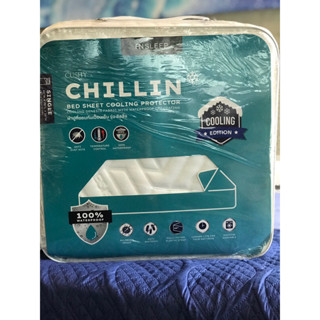 BED SHEET COOLING PROTECTOR COOLING GENESIS FABRIC WITH WATERPROOF TPU COATING ผ้าปูที่นอนกันเปื้อนเย็น รุ่น ชิลลิ่ง