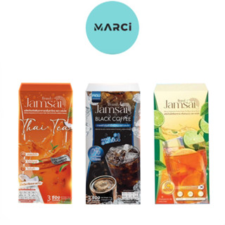 Jamsai Thai Tea ชาไทยแจ่มใส /Black Coffee กาแฟดำแจ่มใส /Lemon Tea ชามะนาวแจ่มใส [3 ซอง/กล่อง]
