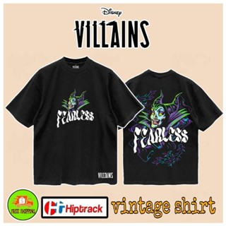 เสื้อDisney ลาย Maleficent 😈 ( Villains Disney ) สีดำ ฟอกเฟด (TMA-014)