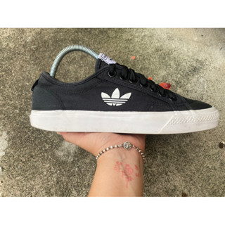 Sz.41/26 ซม. adidas Originals Nizza Trefoil - Core Black มือสองของแท้100