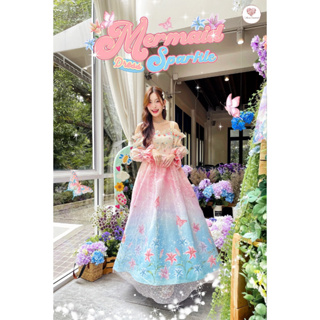 Lalisa999ราคาถูกที่สุด!! Maria Diamond MERMAID SPARKLE DRESS