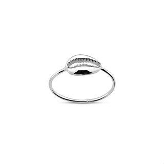 Silver thai Jewelry แหวนเงิน92.5% แหวนเงินเปลือกหอยเบี้ยคลาสสิก / classic silver shell ring PLSRG83