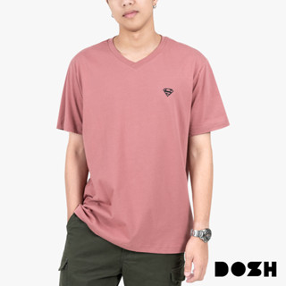 DOSH MENS T-SHIRTS SUPERMAN เสื้อยืดคอวี แขนสั้น ผู้ชาย DSMT5191-DR