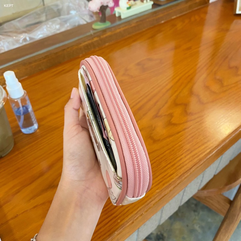 กระเป๋าใส่เงิน Pocket Bag KEPT กระเป๋าเงินใบสั้น ใส่เงินแล้วรูดซิปไม่กินแบงค์ มีช่องใส่บัตรด้านใน พกพาสะดวก