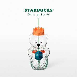 Starbucks Glass Siren Bear And The Earth Cold Cup 20oz