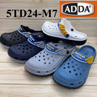 ADDA 5TD24 -M7 รองเท้าแตะสวม (หัวโต) Size 7-10 สีดำ/กรม/ขาว/เทา/ฟ้า