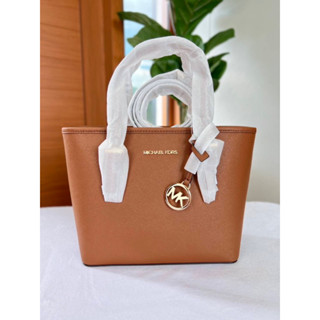 รุ่นใหม่สีใหม่หายาก MICHAEL KORS  Jet Set Travel Extra-Small Tote Bag In Brown