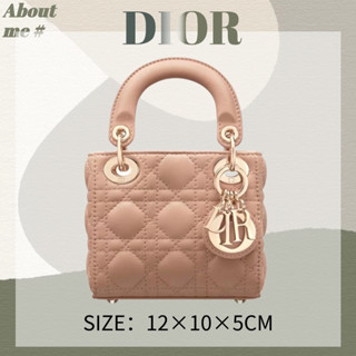 (In Stock) กระเป๋าถือผู้หญิง Dior Lady Mini Bag