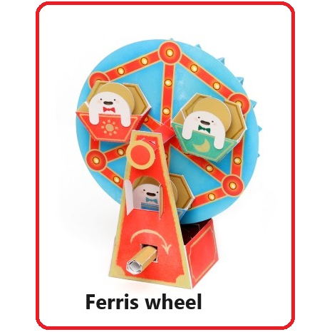 โมเดลกระดาษ ชิงช้าจิ๋วหมุนได้ (กระดาษโฟโต้) Ferris wheel #Paper model #หมุนได้ #เสริมสร้างสมาธิ #จำลอง #สะสม #ชิงช้ากร