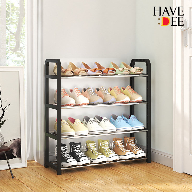 Havedee ชั้นวางรองเท้า ชั้นเก็บรองเท้า 4 ชั้น สแตนเลส shoes shelf