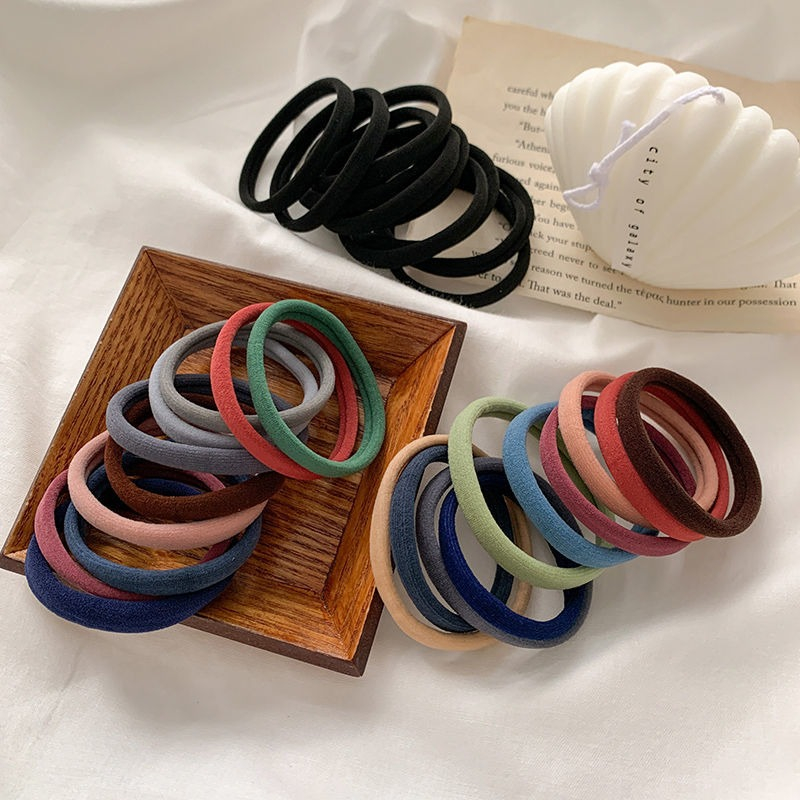 ยางรัดผม เชือกคาดผม 20 ชิ้น แบบหนา ยางรัดผมผ้ายืด