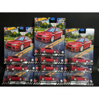 Hot Wheels Premium Boulevard 2023 Mitsubishi Lancer Evolution VI 6 Red 1 Case Lots 10 Pcs