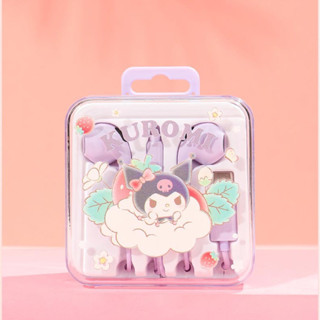 พร้อมส่ง หูฟัง หูฟังลายsanrio จากminiso