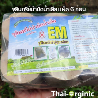 EM ball บำบัดนำเสีย อีเอ็มบอล ปฐมอโศก [แพ็ค6ก้อน] emball จุลินทีย์กำจัดกลิ่น สินค้าล็อตใหม่ล่าสุด