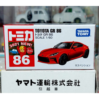 FL2 โมเดลรถโตโยต้าจีขนาดเล็ก โทมิก้า ขนาดเล็ก 6.5 ซม 🧩 Tomica First Lot 2021 No.86 Toyota GR 86 ใหม่ กล่องสวยในซีล