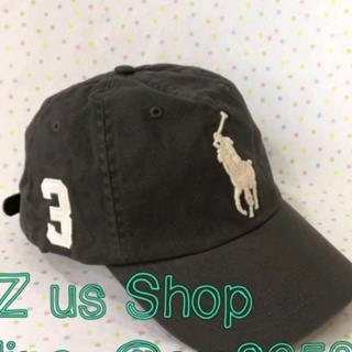 พรีฯ​ Polo big pony cap /black, white งานชอป.