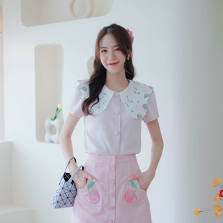 03-284 La Lily Pink Blouse - 5 ไซส์