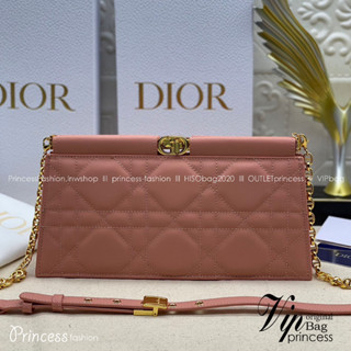 Dlor Caro Colle Noire Clutch with Chain Cannage / DlOR Clutch  พร้อมส่ง 4 สี กระเป๋าสะพายทรงคลัท ดีไซน์เรียบหรู ดูแพง รุ