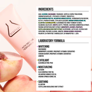 BEAUTILAB PEACH NECTAR PERFUMED WHITENING BODY LOTION โลชั่นบำรุงผิวขาว ชุ่มชื้น กลิ่นหอมติดผิวตลอดวัน