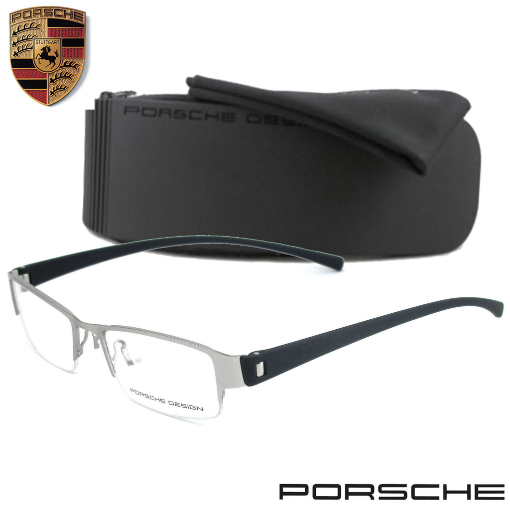 PORSCHE DESIGN แว่นตา รุ่น P 9022 C-9 สีเงิน ทรงสปอร์ต วัสดุ Stainless Steel สีเงิน