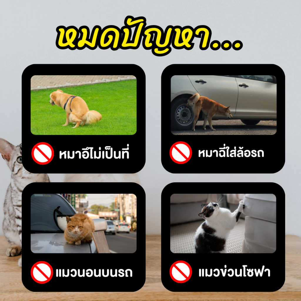 สเปรย์ไล่หมาแมว ป้องกันการขับถ่ายไม่เป็นที่ 500ml thumbnail 3