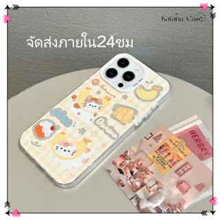 🎐จัดส่งภายใน24ชม🎐เคส for iPhone 11 14 Pro Max Case for iPhone 12 13 ป้องกันการตก การป้องกัน การ์ตูน สาวน่ารักหัวใจ