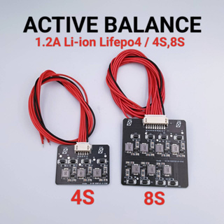 Active balance 4s/8s 1.2aLi-ion Lifepo4แบตเตอร่ลิเธียมฟอสเฟต