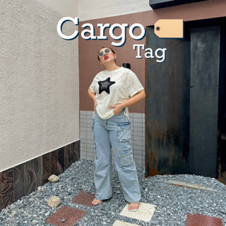 Lady M |Cargo tag กางเกงสาวอวบ ไซส์ใหญ่ กางเกงplus size