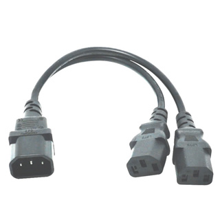 IEC 320 C14ปลั๊ก2XC13 C5 C7 C13หญิง Y ประเภท Splitter สายไฟ,c14 2วิธี C13 Power Adapter 250V/10Acable