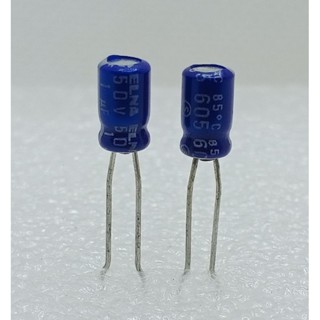 Elna 1uf 50V 605 Capacitor 10 ชิ้น