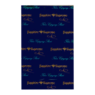 คาร์บอนฟิลม์ กระดาษคาร์บอน สีน้ำเงิน ขนาด A4 210x330mm ตราเพชร Sapphire Supreme ฟิลม์คาร์บอน