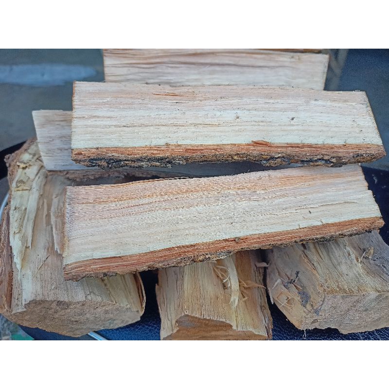 ไม้รมควันไม้ลำใยผ่าซีก ออแกนิคLongon Wood