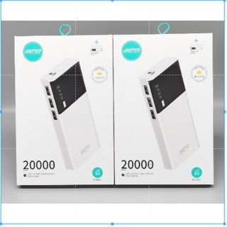 แบตเตอรี่สำรอง POWER BANK MHO-X9 มีจอแสดงแบต แบตสำรอง 20000 mah ชาร์จเร็ว 3 USB