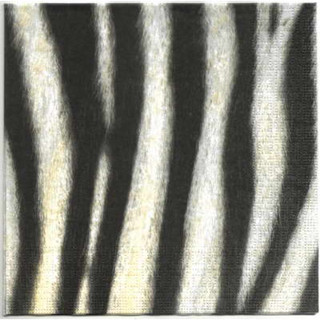 Pladao Napkin ภาพลายแต่ง ซาฟารี Skin ขนม้าลาย Safari Zebra กระดาษแนพกิ้น สำหรับงานศิลปะ เดคูพาจ decoupage ขนาดL 33x33