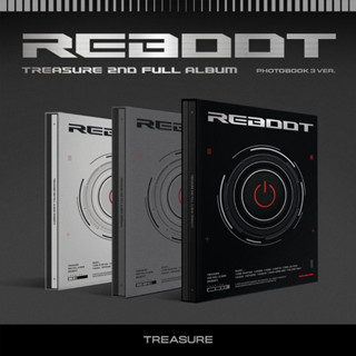 อัลบั้ม treasure 2nd full album - REBOOT 3 ver. Black / gray / white อัลบั้มเต็ม ไม่แกะ ไม่มีเบเนฟิต