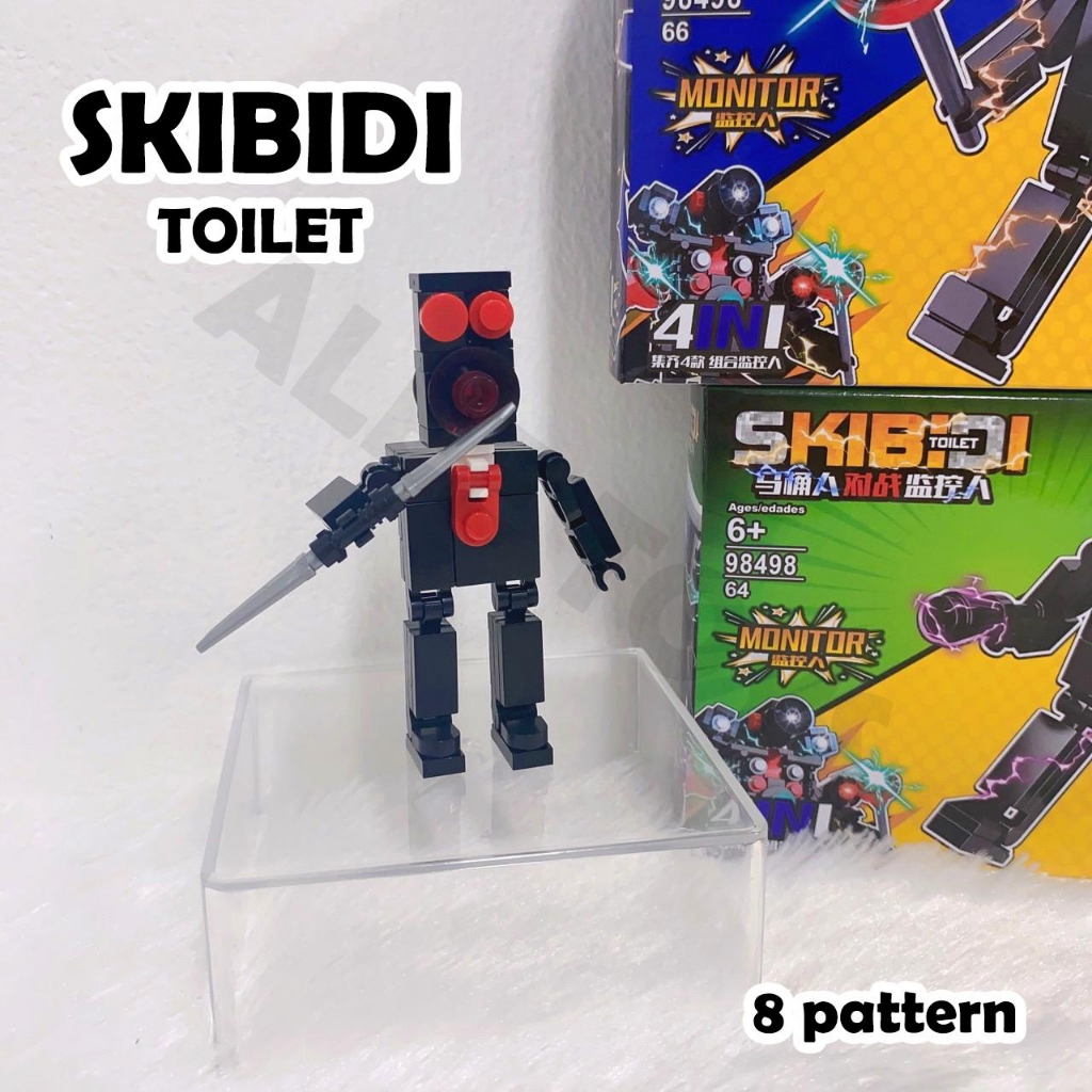 Skibidi Toilet ตัวต่อบล๊อคชักโครก ของเล่นตั้งโต๊ะ ตัวต่อเสริมพัฒนาการ ฟิกเกอร์โมเดล ราคา ถูกที่สุด ดีลบีเคเค แกลเลอรีภาพที่ 4