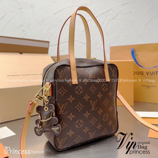 LV Spontini Tote Bag / LV BAG พร้อมส่ง กระเป๋าสะพายทรงโท้ท มีซิปปิดรอบดีไซน์น่ารัก แถมฟรีน้องหมีห้อย