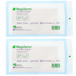 Mepiform Silicone Gel Sheet 5x7.5,4x30,10x18 cm แผ่นซิลิโคนลดรอยแผลเป็นขนาดใหญ่ (1 แผ่น) EE 840X ลดรอยแผลเป็น