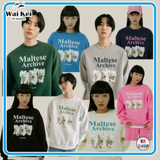 Waikei yk studio long sleeve shirt inisex 🇰🇷 เสื้อแขนยาวกันหนาว cotton 💯 print screen laser สเวตเตอร์กันหนาว