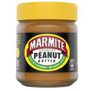 Marmite Crunchy Peanut Butter 225g มาร์ไมท์ เนยถั่วชนิดหยาบสำหรับทาขนมปัง ผสมยีสต์ 225g