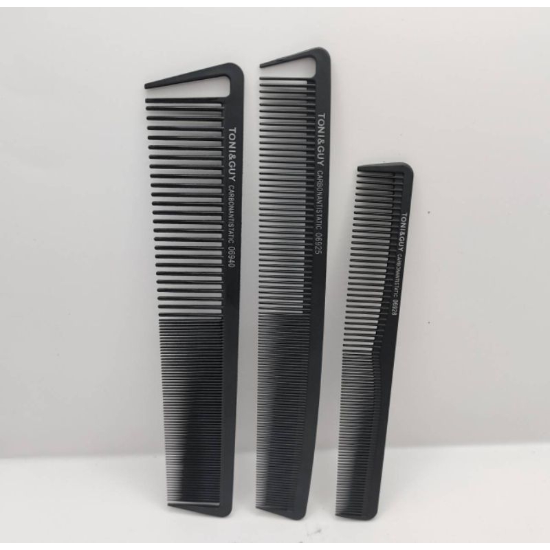 TONI & GUY Carbon Comb  หวีช่าง หวีซอย คาร์บอน ( สีดำ )