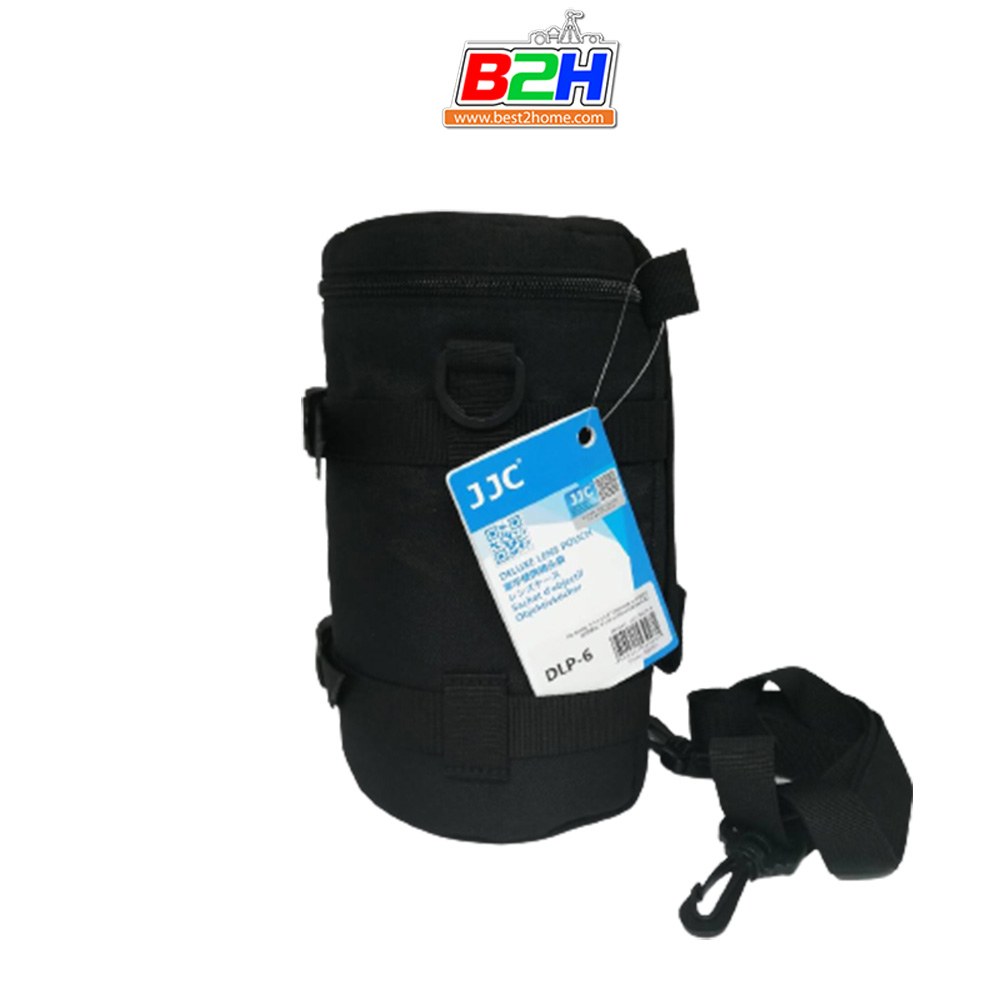 JJC DLP DLP-6  Deluxe Water-Resistant Lens Pouch Lens Bag กระเป๋าใส่เลนส์,พร้อมสายสะพาย
