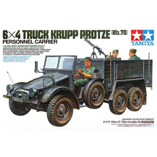 พลาสติก โมเดล ประกอบ TAMIYA สเกล 1/35 6x4 Truck (Kfz.70) Krupp Protze Personnel Carrier