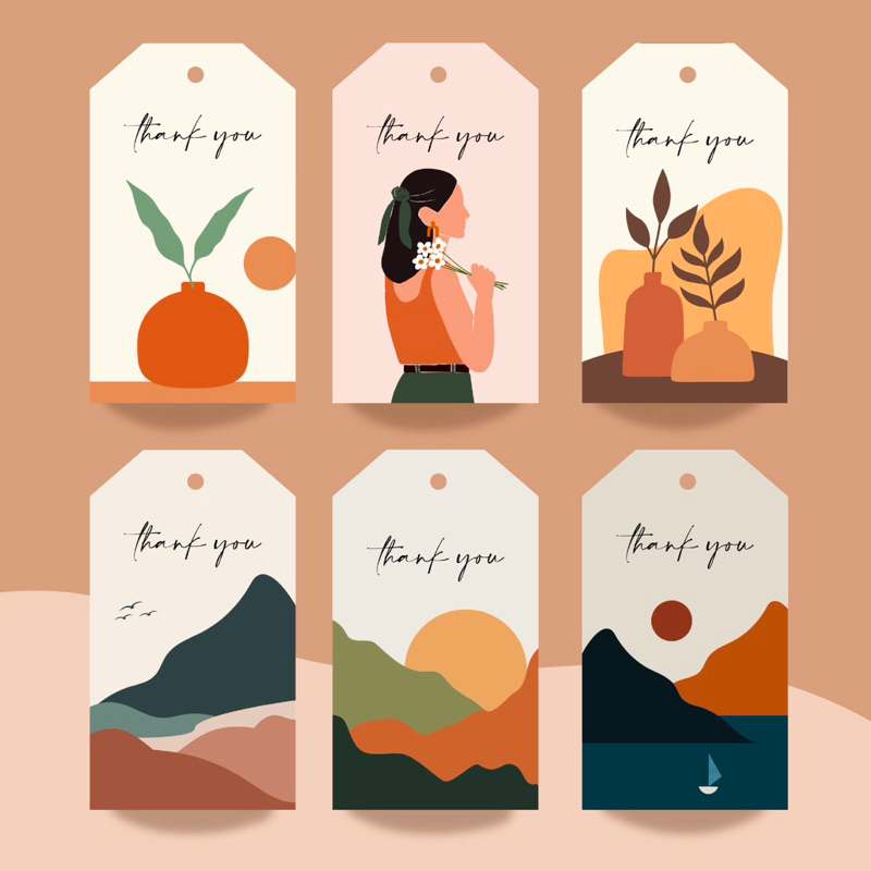 ป้ายห้อยขอบคุณ Tag Thank you แพ็ค 52 ชิ้น