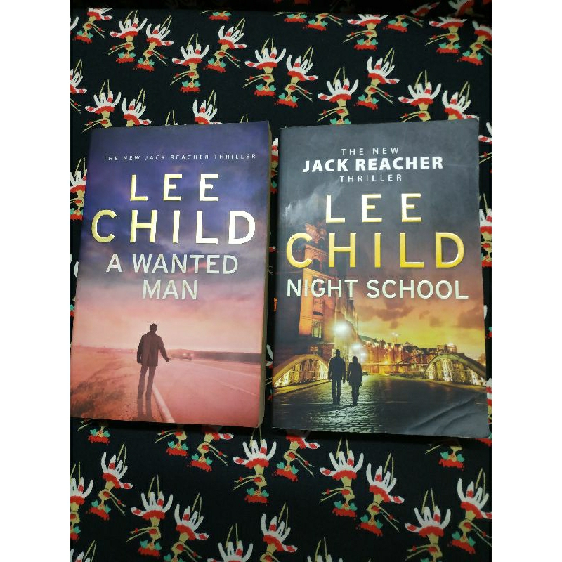 2 books of Lee Child's The New Jack Reacher Thriller: A Wanted Man, Night School (sell separetely)