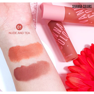 ซีเวียน่า คัลเลอร์ส ทวินส์ ลอง-สเตย์ แมทส์ ลิป มัด sivanna colors twins long-stay mattes lip mud